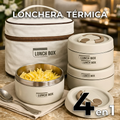 Lonchera Térmica Pro-Executive® | Set 4 en 1 Inoxidable
