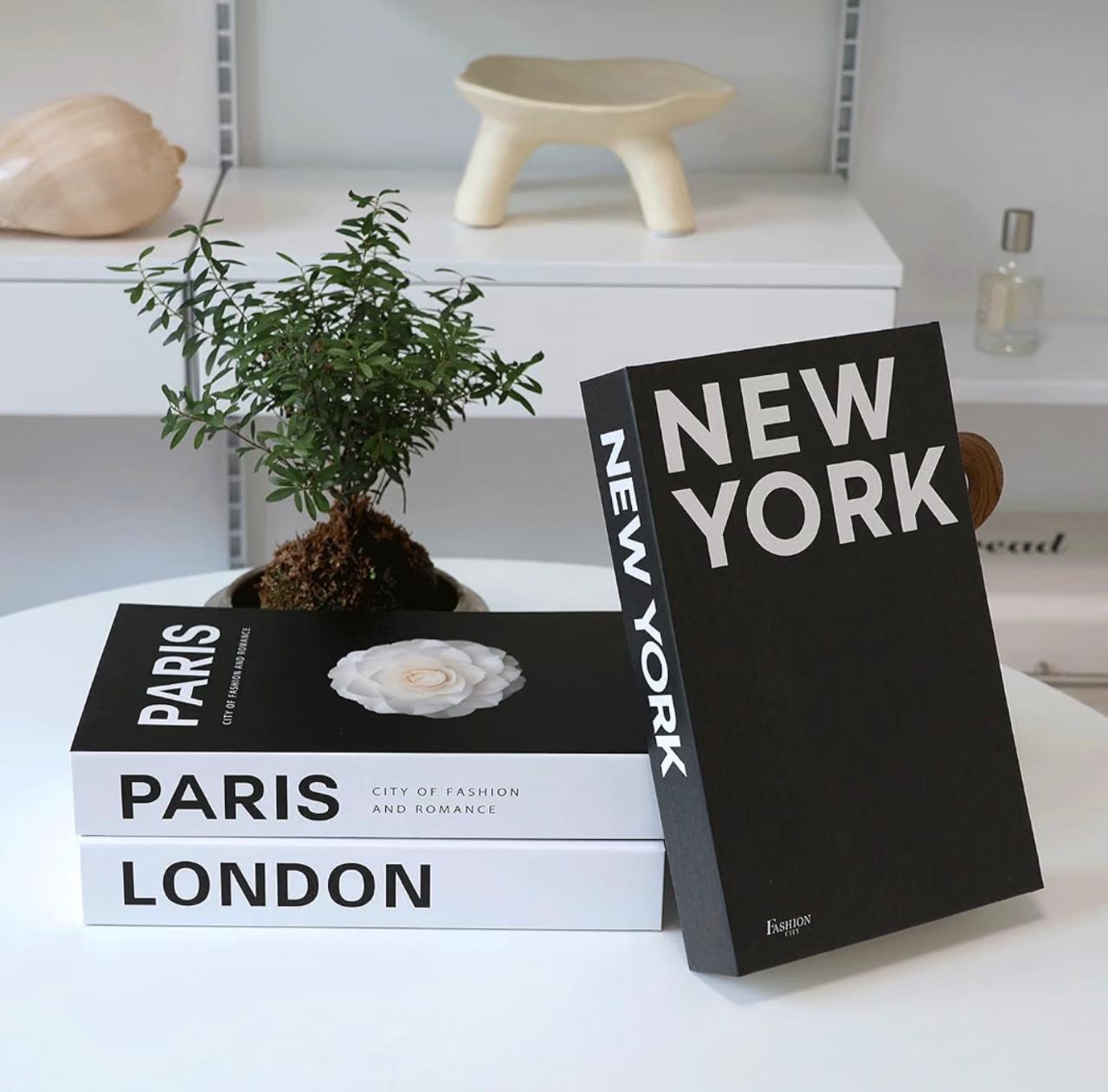 Set de 3 Libros Falsos con Espacio Interior