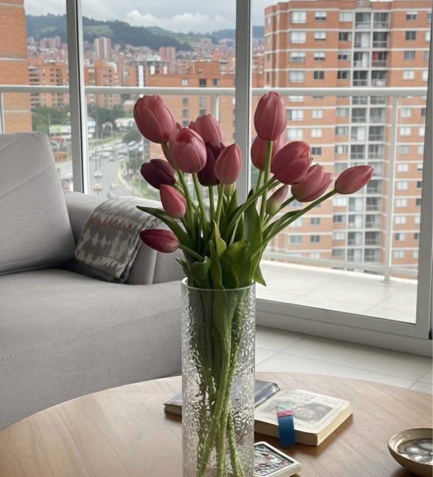 Tulipanes Ultra Realistas Blancos